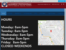 Tablet Screenshot of alignmentpros.com